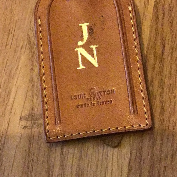 Louis Vuitton luggage tag gold JN - Picture 6 of 9
